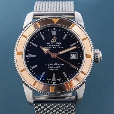 breitling superocean heritage 42mm 18k rose gold ref u17321|breitling a17321 for sale.